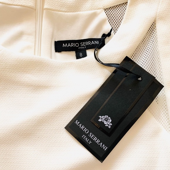 New! Mario Serrani of Italy Beautiful White Dress - Picture 14 of 16